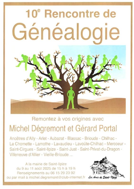 Xe Rencontre de Généalogie