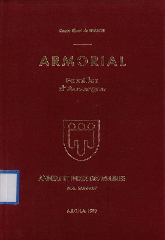 Armorial - Familles d’Auvergne 