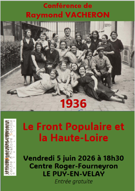 1936. Le Front Populaire en Haute-Loire
