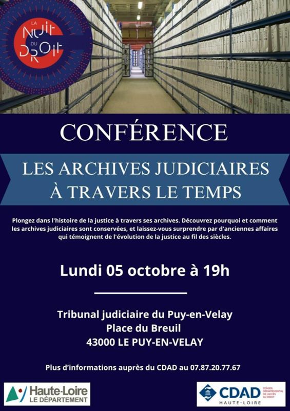 Les archives judiciaires à travers le temps