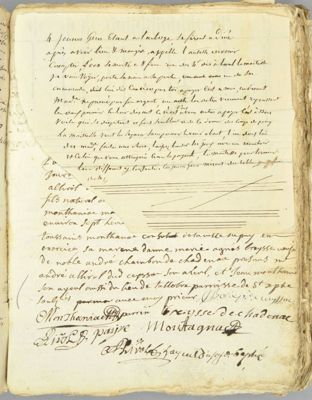 Archives départementales de la Haute-Loire. Texte issu d'un registre de la collection communale déposée de Ceyssac (E-dépôt 143/1).