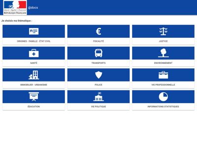 Archives départementales de la Haute-Loire. Service interministériel des Archives de France, outil "@docs".