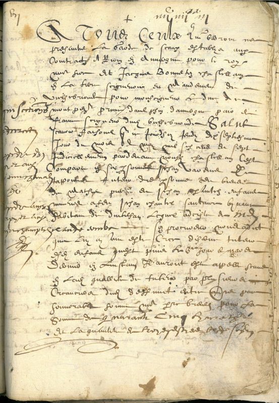 Archives départementales de la Haute-Loire. Cours de paléographie, mois de février 2019 (3 E 53/3).