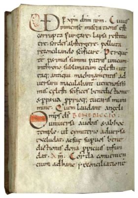 Archives départementales de la Haute-Loire. Pontifical Saint-Julien de Brioude, Xe siècle (en vente sur le site Textmanuscripts.com).
