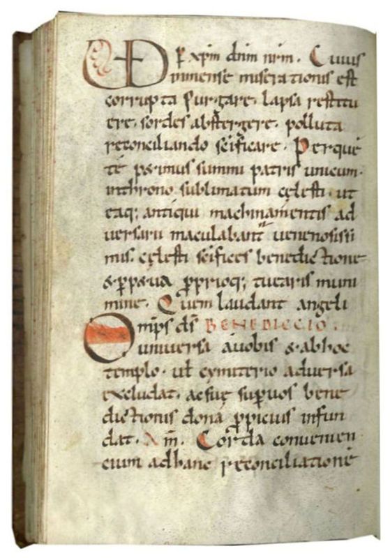 Archives départementales de la Haute-Loire. Pontifical Saint-Julien de Brioude, Xe siècle (en vente sur le site Textmanuscripts.com).