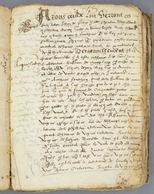 Archives départementales de la Haute-Loire. Cours de paléographie, mois de décembre 2018 (3 E 53/3).