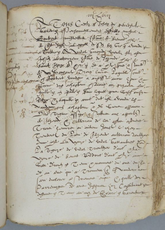 Archives départementales de la Haute-Loire. Cours de paléographie, mois de novembre 2018 (3 E 53/3).