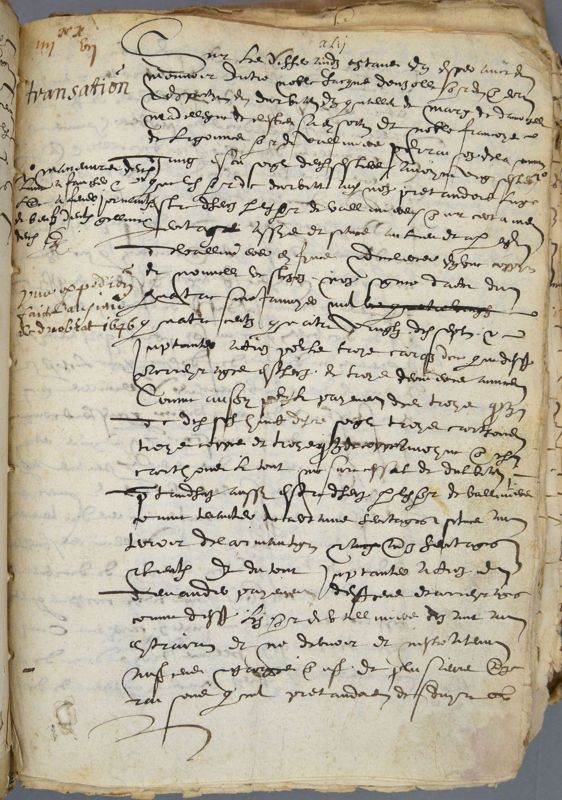 Archives départementales de la Haute-Loire. Cours de paléographie, mois d'octobre 2018 (3 E 53/2).