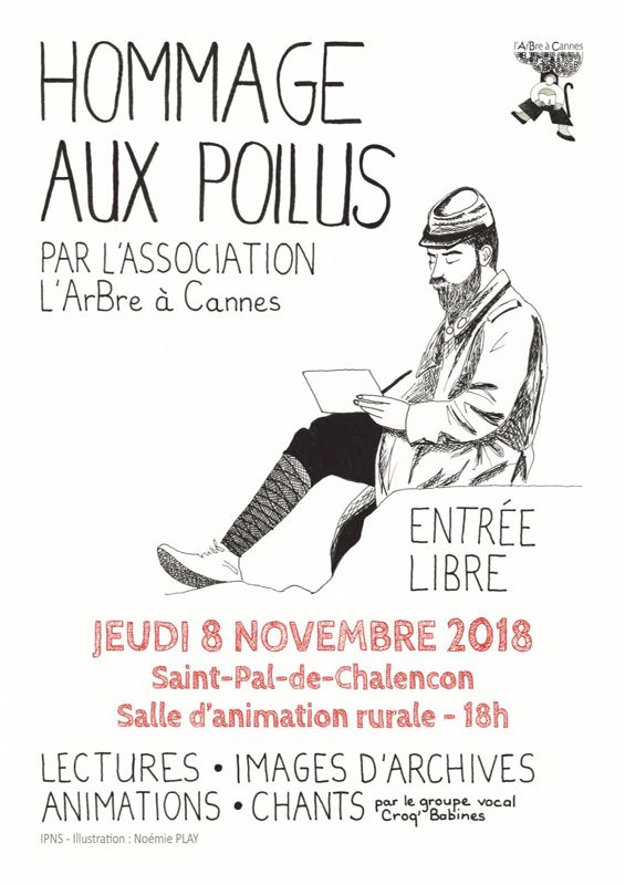 Archives départementales de la Haute-Loire. Exposition "Hommage aux Poilus" à Saint-Pal-de-Chalencon.