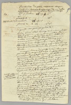 Archives départementales de la Haute-Loire. Brouillon du cahier de doléances de la communauté de Pradelles (1 C 2644).