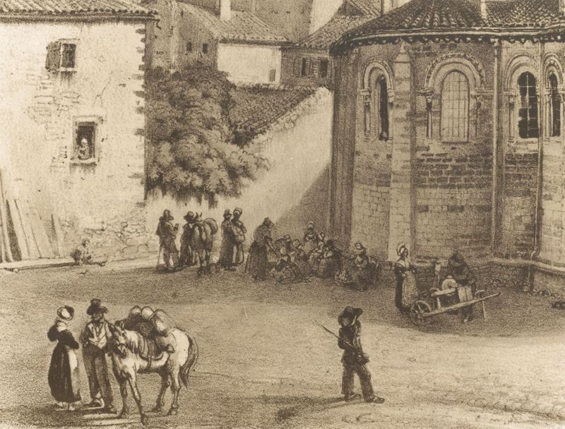 Archives départementales de la Haute-Loire. Collection de gravures anciennes (5 Fi BRIOUDE 4, détail).