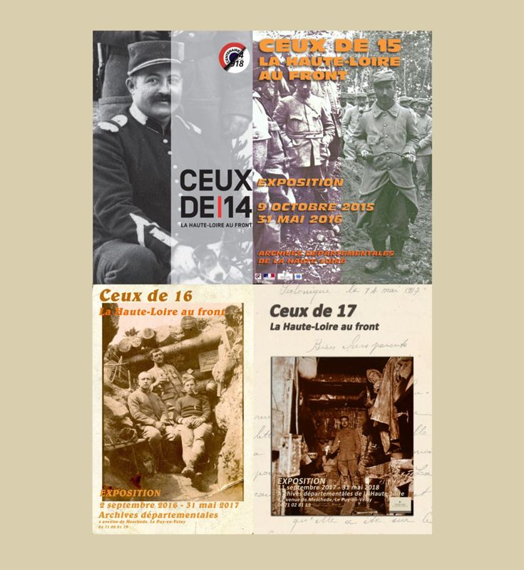 Archives départementales de la Haute-Loire. Poursuite de la Grande collecte dans le cadre de l'exposition "1918, la Haute-Loire au front".