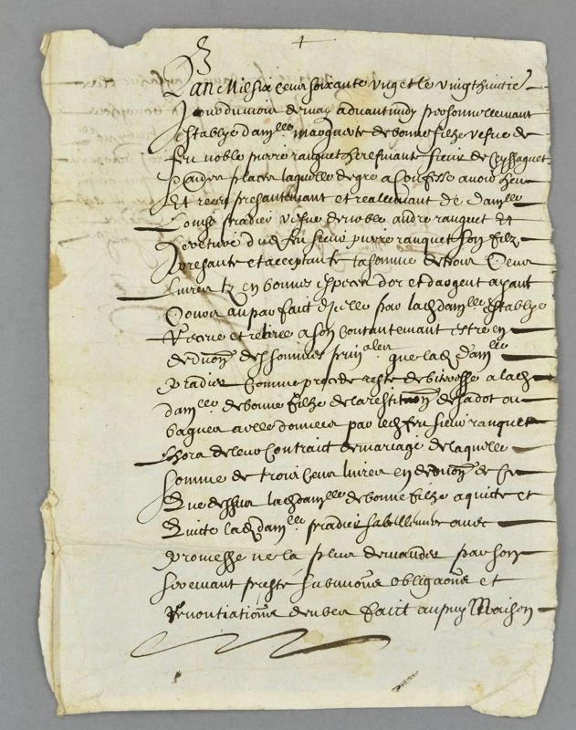 Archives départementales de la Haute-Loire. Cours de paléographie, mois de novembre 2017 (298 J NC). 
