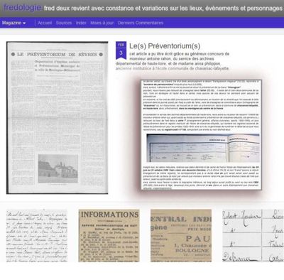 Archives départementales de la Haute-Loire. Blog dédié à l'auteur et dessinateur Fred Deux.