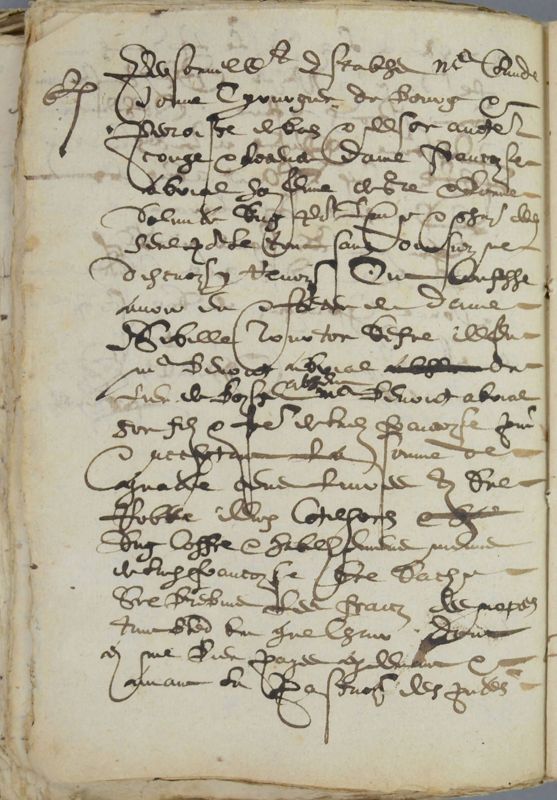 Archives départementales de la Haute-Loire. Cours de paléographie, mois de décembre 2019, page 1/2 (3 E 13/14).