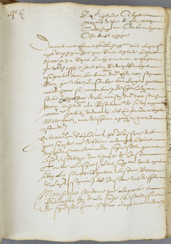 Archives départementales de la Haute-Loire. Cours de paléographie, mois de juillet 2017 (1 B 164). 