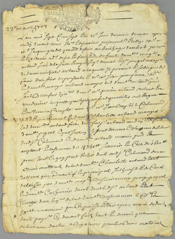 Archives départementales de la Haute-Loire. Cours de paléographie, texte du mois de février 2017 (339 J NC).