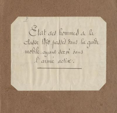 Archives départementales de la Haute-Loire. Mise à jour des archives du Service de recrutement militaire (sous-série 1 R).