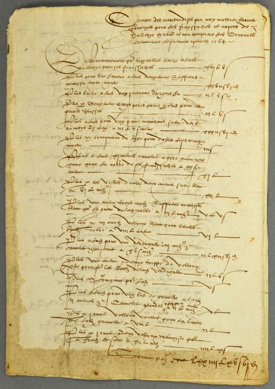 Archives départementales de la Haute-Loire. Cours de paléographie, mois de décembre 2016 (134 J NC).