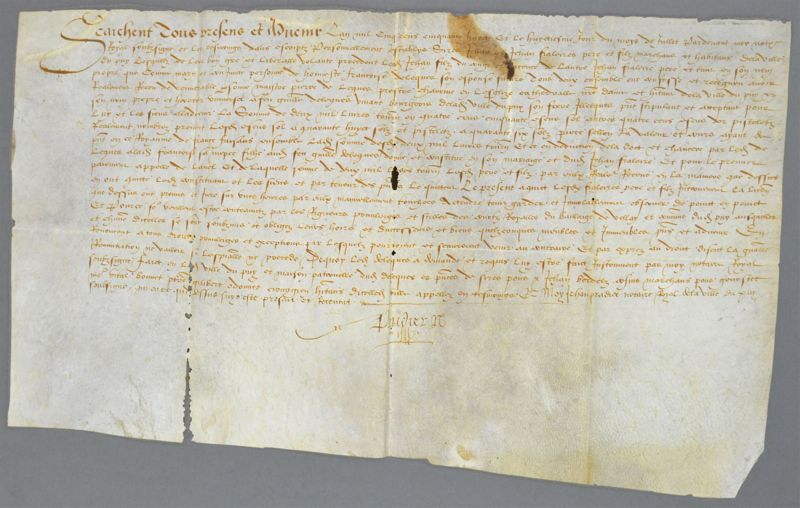 Archives départementales de la Haute-Loire. Cours de paléographie, mois d'octobre 2016 (134 J NC).