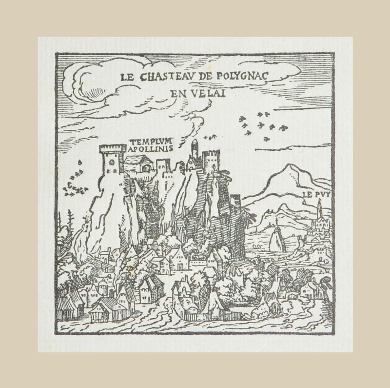 Archives départementales de la Haute-Loire. Collection de gravures anciennes (5 Fi Polignac 14, détail).