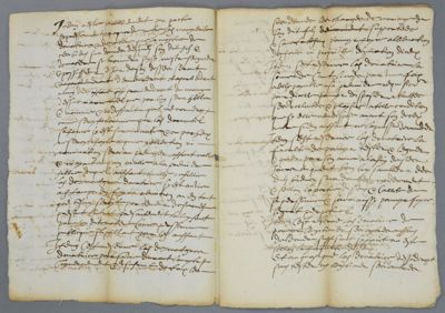 Archives départementales de la Haute-Loire. Cours de paléographie, mois de juillet 2016 (134 J NC, détail).
