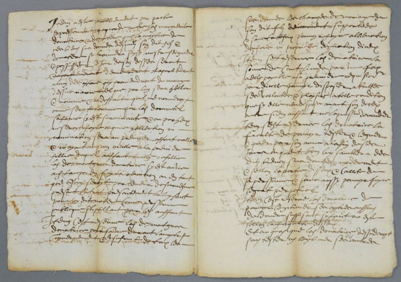 Archives départementales de la Haute-Loire. Cours de paléographie, mois de juillet 2016 (134 J NC, détail).