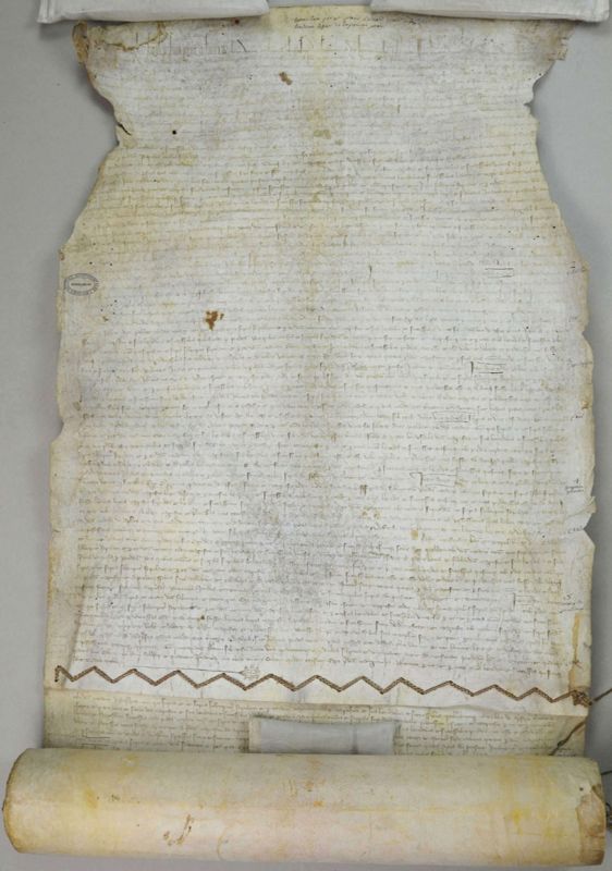 Archives départementales de la Haute-Loire. Terrier d'Arsac pour Pons, seigneur de Montlaur (fonds Langlade du Chayla et familles apparentées, 1328, parchemin 24 J 246).