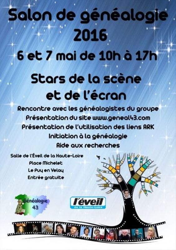 Archives départementales de la Haute-Loire. Salon de la généalogie 2016 au Puy-en-Velay.
