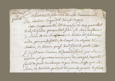 Archives départementales de la Haute-Loire. Cahiers de doléances (1 B 1758).
