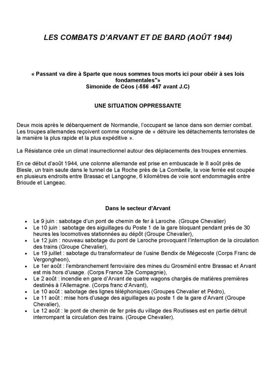 Archives départementales de la Haute-Loire. Travaux de Raymond Caremier, "Guerres et conflits" (3 Num 230/7). 
