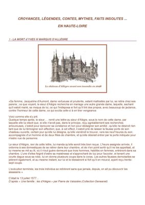 Archives départementales de la Haute-Loire. Travaux de Raymond Caremier, "Guerres et conflits" (3 Num 230/10).