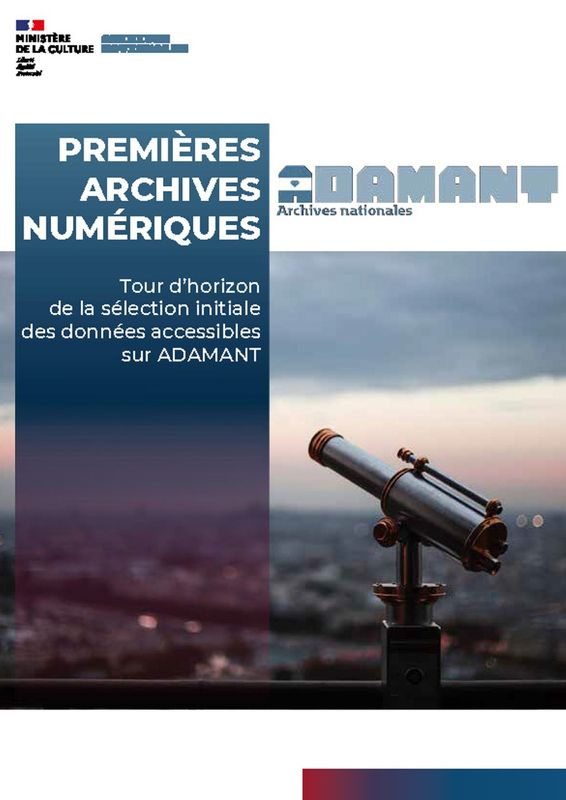 Archives départementales de la Haute-Loire. Archives nationales, prototype Adamant pour la consultation d’archives nativement numériques.