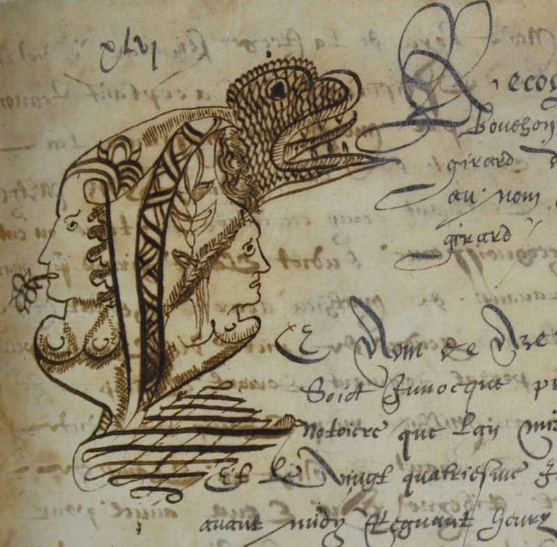 Lettrines calligraphiées : sélection issue de différents fonds