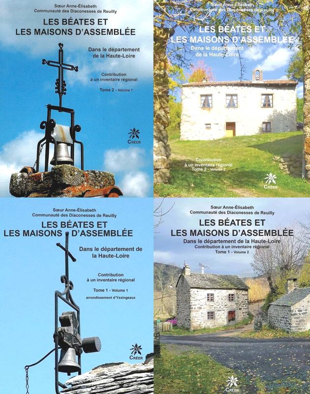 Archives départementales de la Haute-Loire. Ouvrage "Les béates et les maisons d'assemblée dans le département de la Haute-Loire", sœur Anne-Élisabeth (4° 13950/1 et 2).