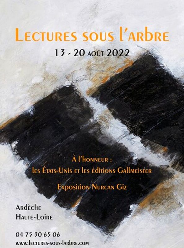 Sunset in Chavaniac ! Lecture d'extraits de textes d'écrivains américains, en partenariat avec le festival "Lectures sous l’arbre", samedi 13 août