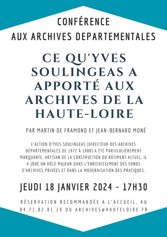 Ce qu'Yves Soulingeas a apporté aux Archives départementales