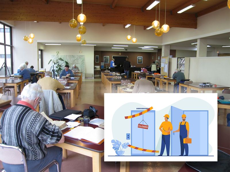 Fonctionnement perturbé de la salle de lecture