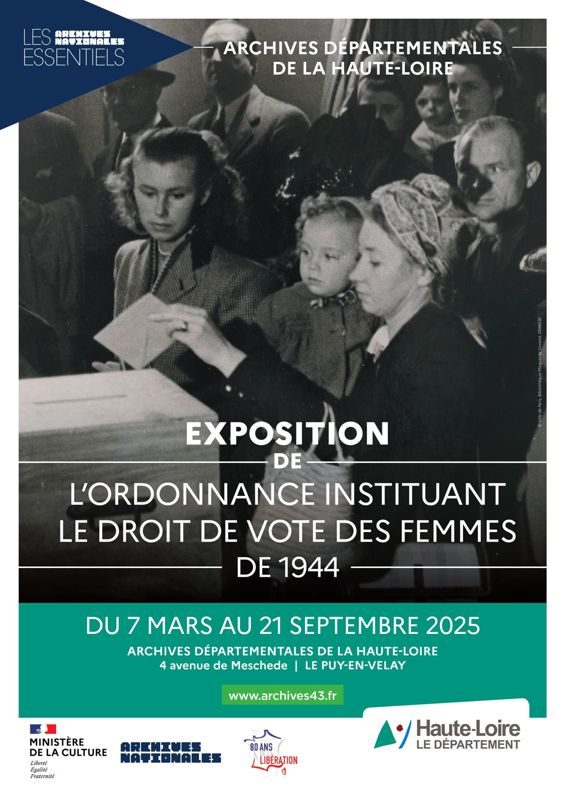 "L’ordonnance de 1944 instituant le droit de vote des femmes" > Visite guidée de l'exposition