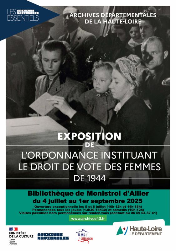 L’ordonnance de 1944 instituant le droit de vote des femmes