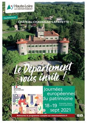 Archives départementales de la Haute-Loire. Journées Européennes du Patrimoine au château de Chavaniac-Lafayette.