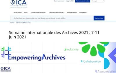 Archives départementales de la Haute-Loire. Journée Internationale des Archives 2021 (Conseil international des archives).