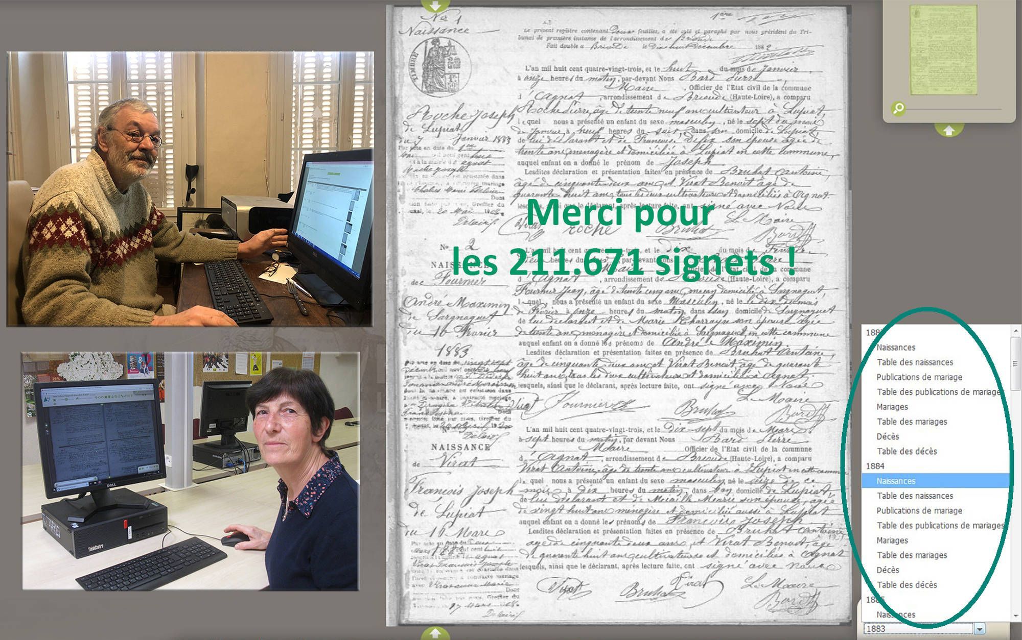 Pose de signets : bilan d'étape