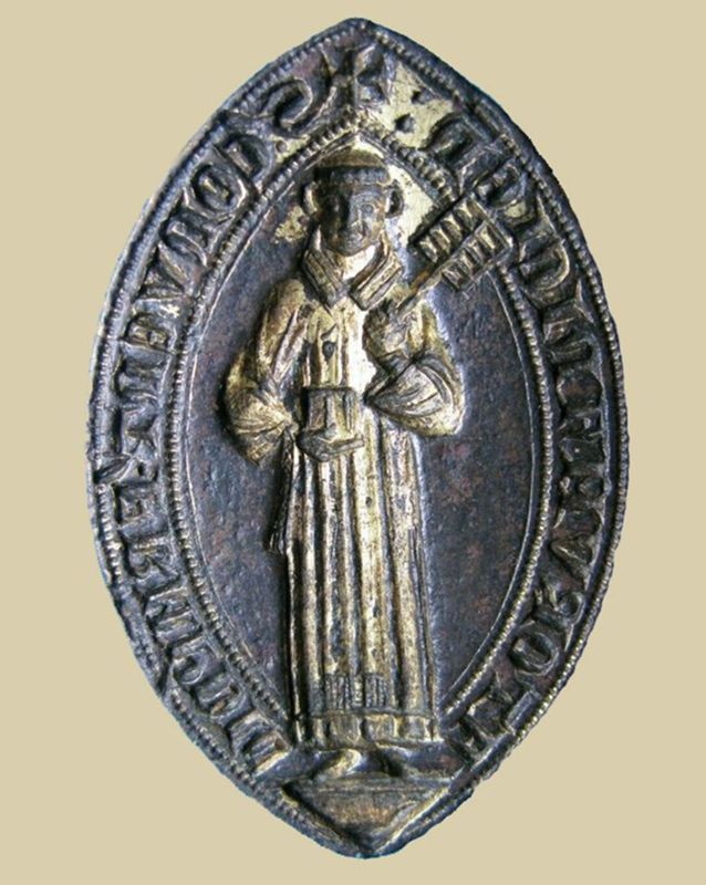 Matrice de sceau du couvent Saint-Laurent des dominicains du Puy-en-Velay