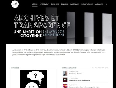 Archives départementales de la Haute-Loire. Forum des archivistes 2019 à Saint-Étienne.
