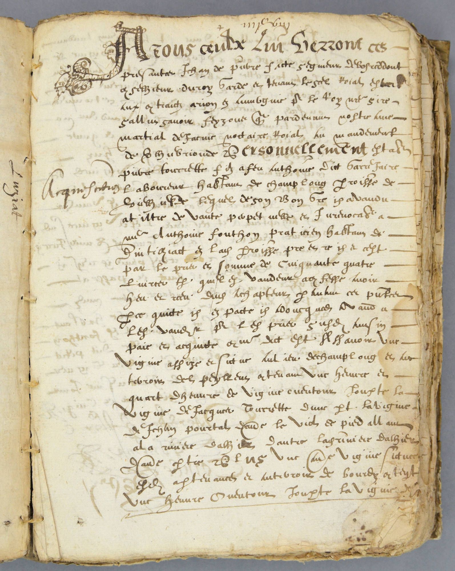 Cours de paléographie du mois de décembre 2018