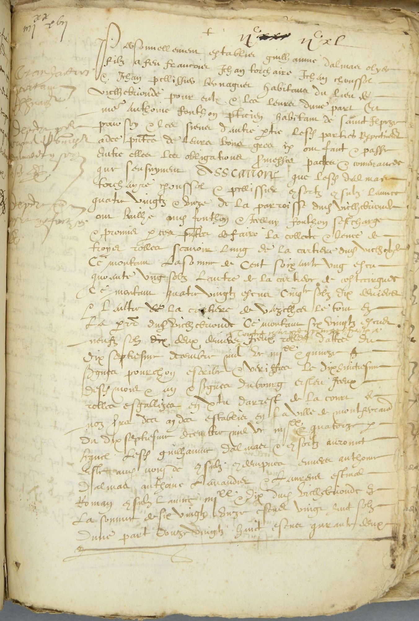 Cours de paléographie des mois de juin, juillet et août 2018