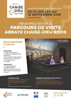 Archives départementales de la Haute-Loire. La Chaise-Doieu, parcours de visites, été 2018.