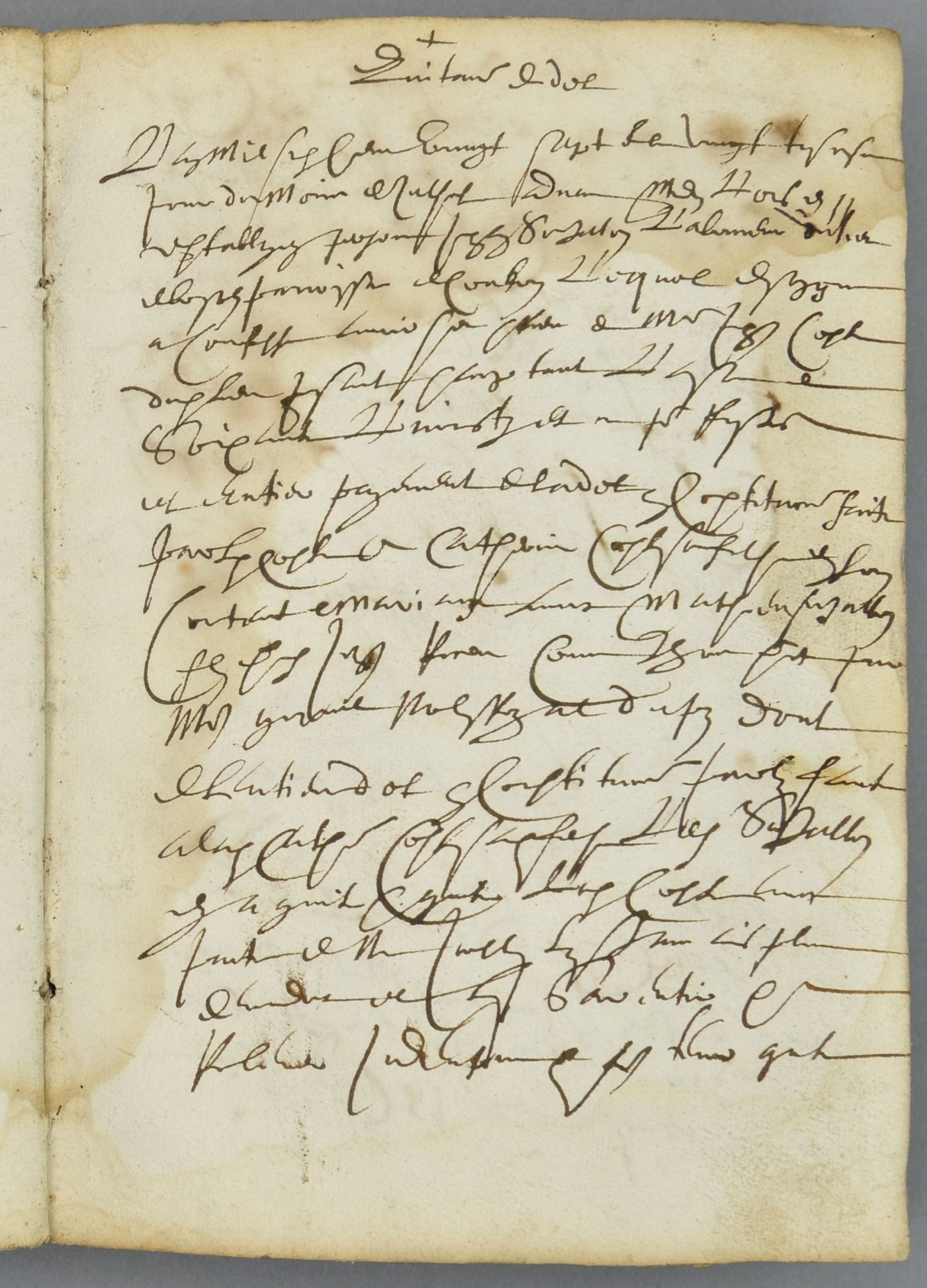 Cours de paléographie du mois de juin 2018