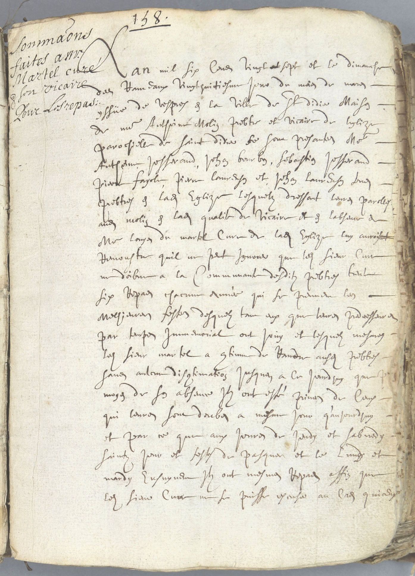 Cours de paléographie du mois de mai 2018